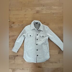 Eclipse Womens Light Gray Shacket